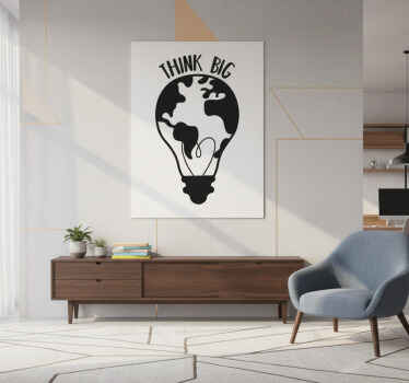 办公室宣传画让您与世界同思共进 - TenStickers