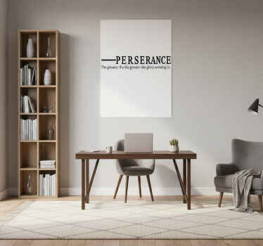 办公室宣传画：坚持不懈 - TenStickers