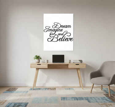 办公室宣传画，梦想、想象与信念 - TenStickers