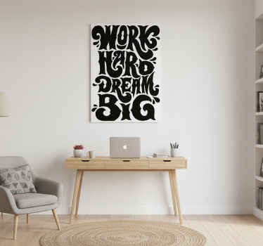 办公室宣传画努力工作追求梦想 - TenStickers