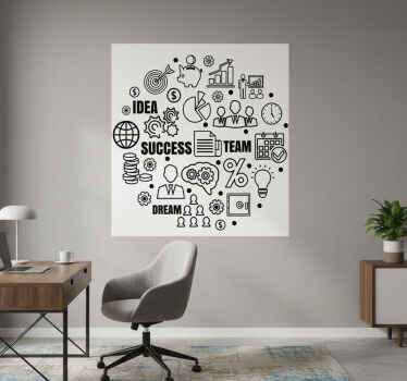 办公室宣传画企业意象图 - TenStickers