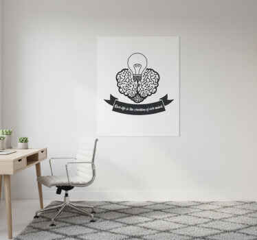 办公室宣传画 释放我们思维的创造力 - TenStickers