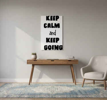 办公室宣传画保持冷静，继续前行 - TenStickers