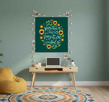 青少年卧室的宣传画，激励人心的彩色名言 - TenStickers