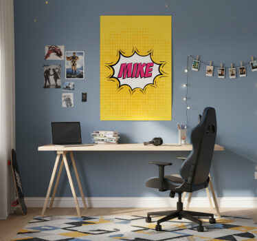 青少年卧室的宣传画《漫画书名称》 - TenStickers