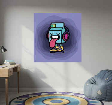 Teenager poster for milky character graffiti art - TenStickers