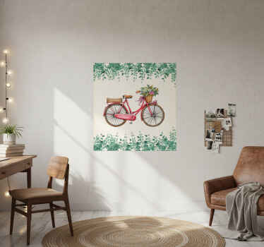 客厅海报复古乡村自行车 - TenStickers