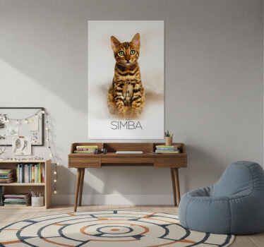 客厅海报宠物肖像 - TenStickers