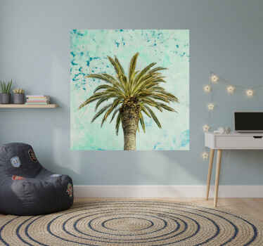 Αφίσα για το σαλόνι με σχέδιο ρετρό φοίνικα - TenStickers