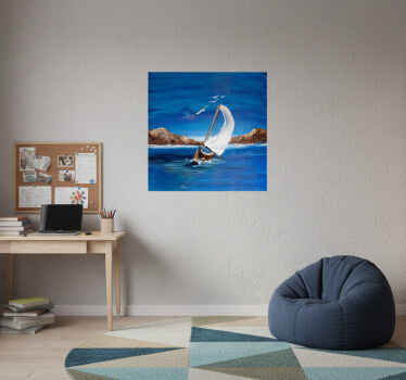 Αφίσα για το σαλόνι Καμβάς με ιστιοφόρα - TenStickers