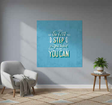 Αφίσα για το σαλόνι Παράθεση το πρώτο βήμα - TenStickers