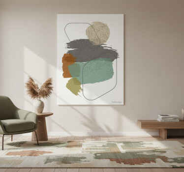 Plakat do salonu w kolorowe plamy - TenStickers