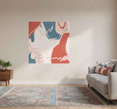 Poster salón formas de arte abstracto - TenVinilo