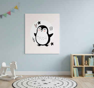 Nursery poster cute drawn baby penguin doodle - TenStickers