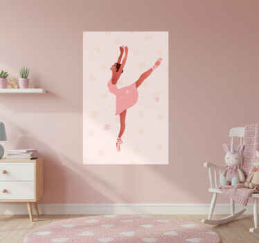 Poster cameretta ballerine con cuori - TenStickers