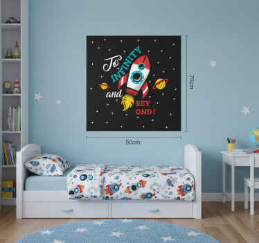 Nursery poster to infinity and beyond - TenStickers