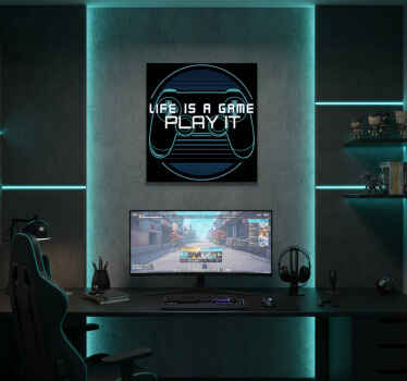 Gaming poster leben ist ein spiel - TenStickers