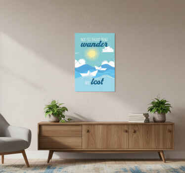 Wander lost quote sunshine quote poster - TenStickers