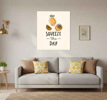Funny quote with lemon and orange quote poster - TenStickers