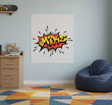 포스터 청소년 침실 만화 글씨 스타일 - TenStickers