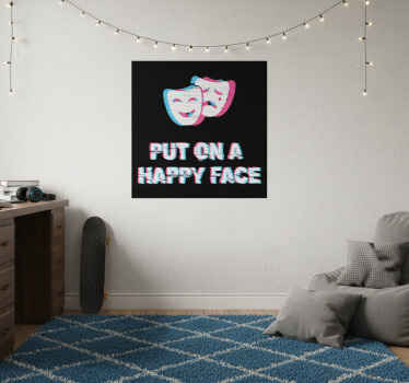 Poster for teenager happy face expression - TenStickers