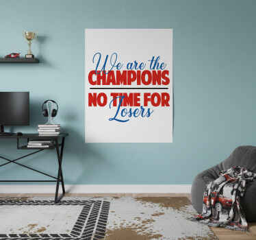Champions rallying spirit poster for teenager - TenStickers