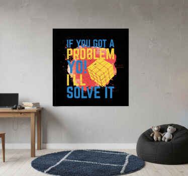 "poster for teenager life is like a rubik's cube" - TenStickers