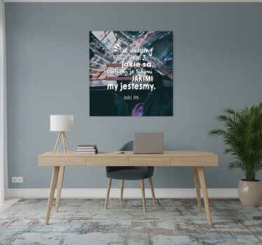 Plakat z frazą cytat o światopoglądzie - TenStickers