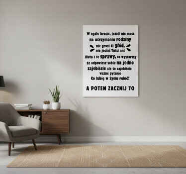 Plakat z frazą najważniejsze pytanie ze sceny filmowej - TenStickers