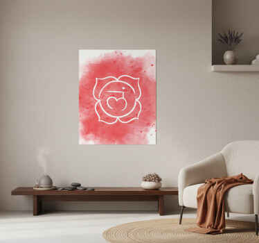 Zen poster beautiful root chakra symbol - TenStickers
