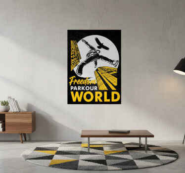 Sports poster parkour world - TenStickers
