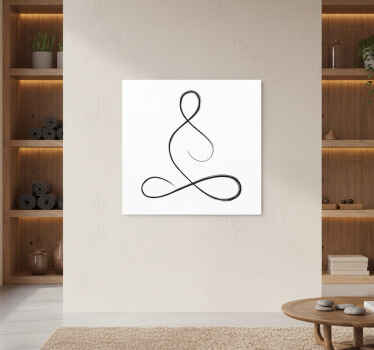 Sports poster breath yoga design - TenStickers