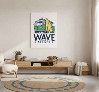 Sports poster surfing adventure - TenStickers