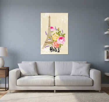 City poster eiffel tower cities in spring - TenStickers