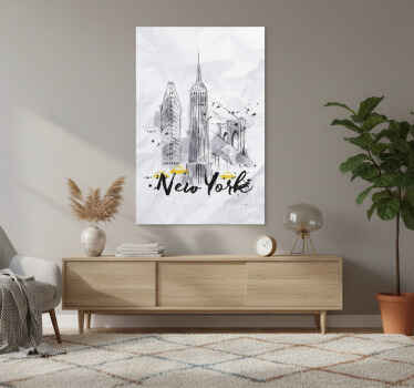 City poster skyline of new york - TenStickers