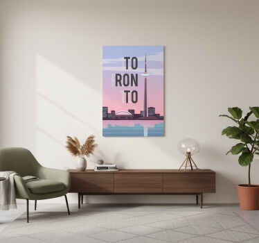 City poster toronto illustration - TenStickers