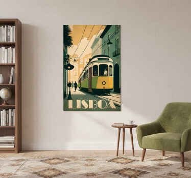 City poster lisbon vintage illustration - TenStickers
