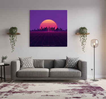 City poster of modern urban landscape - TenStickers