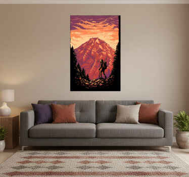 Poster landschaft abenteuer in den bergen - TenStickers