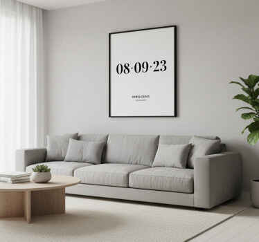 Poster para personalizar data de ocasião especial - TenStickers