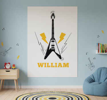 Personalisierte poster e-gitarre inspiration - TenStickers