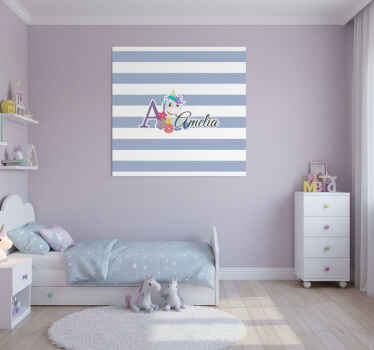 Personalisierte poster einhorn design - TenStickers