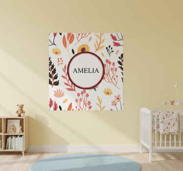 Personalisierte poster mit floralem design - TenStickers