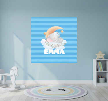 Personalisierte poster elefantenträume - TenStickers