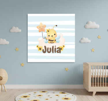 Personalisierte poster mit süßem bienencharakter - TenStickers