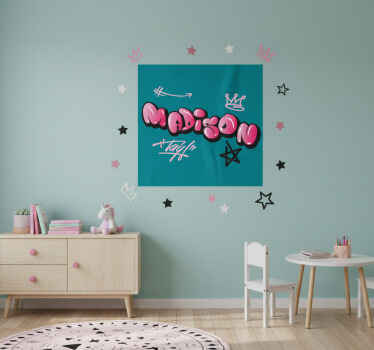 Personalisierte poster mit kreativem namensdesign - TenStickers