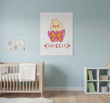 Personalisierte poster mit niedlicher küken-illustration - TenStickers