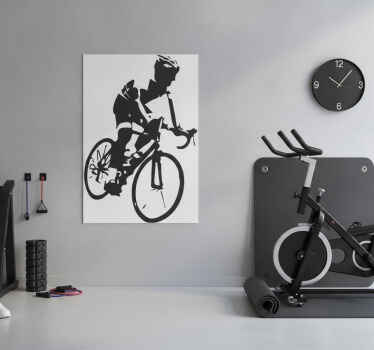 Poster ciclismo vinil ciclista mountain bike - TenStickers