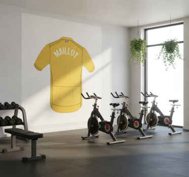 Poster ciclismo maillot amarelo - TenStickers