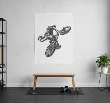 Poster ciclismo adesivo para quarto juvenil bicicross - TenStickers